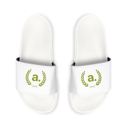 Laurel Wreath Initial Slide Sandals Youth Slides