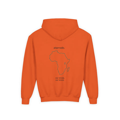 átarrodo Africa outline kids hoodie