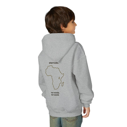 átarrodo Africa outline kids hoodie