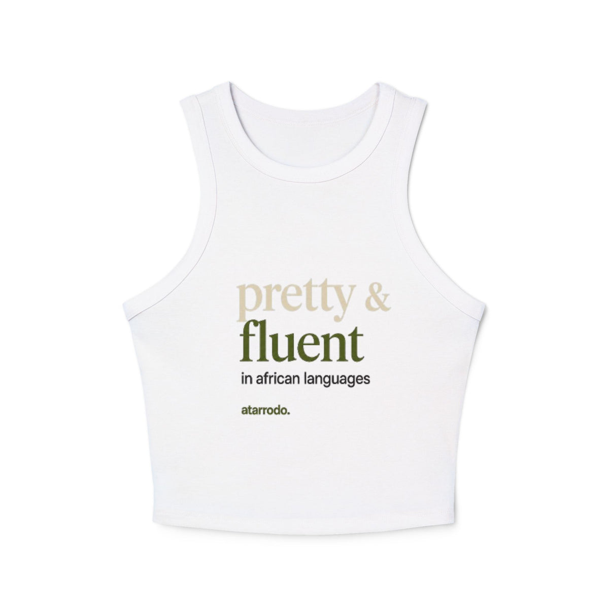 Pretty & Fluent | Women's Micro Rib Racer Tank Top