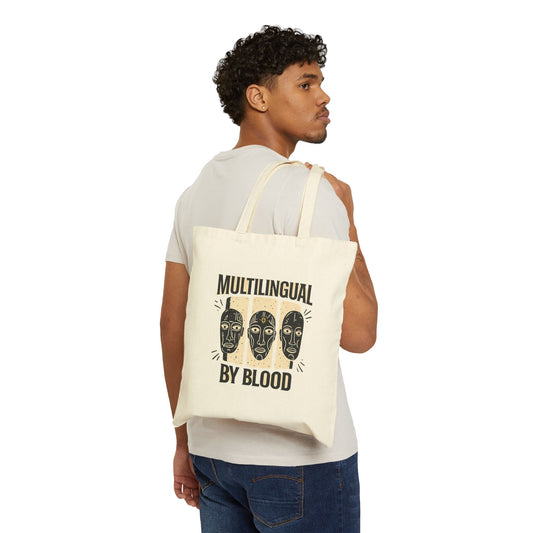 Multilingual by Blood | Cotton Canvas Tote Bag
