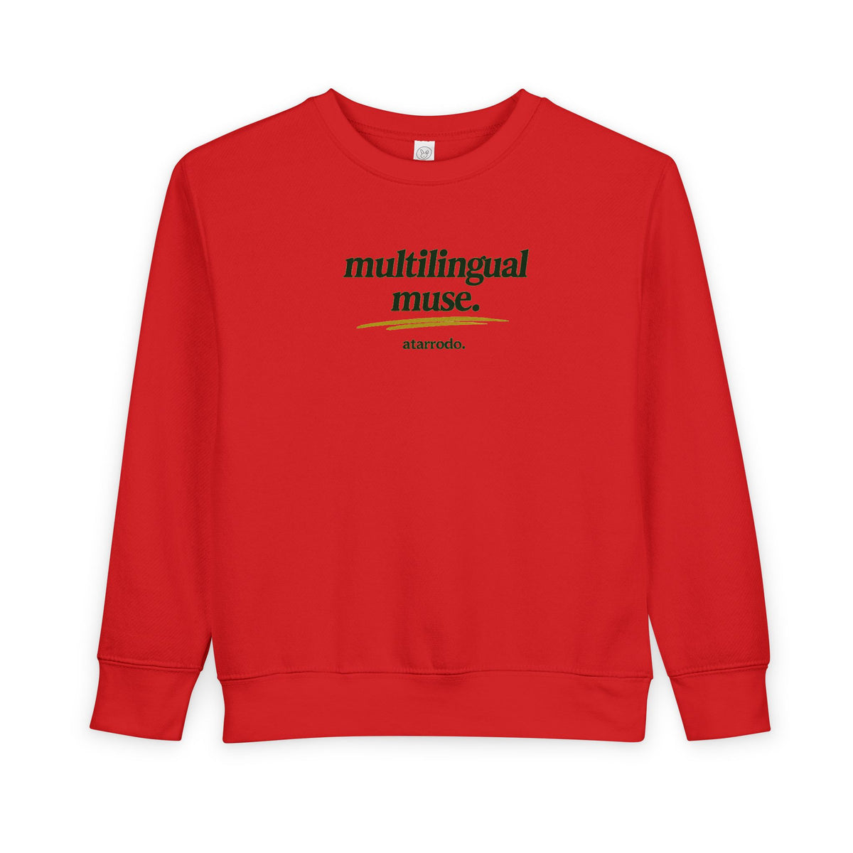 Multilingual Muse toddler sweatshirt