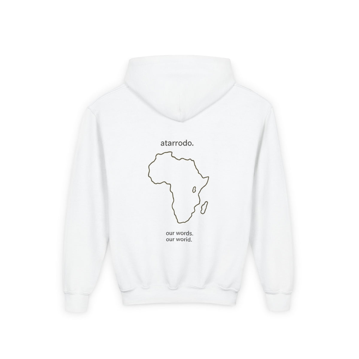 átarrodo Africa outline kids hoodie