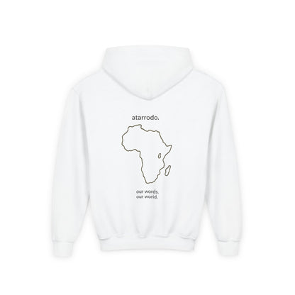 átarrodo Africa outline kids hoodie