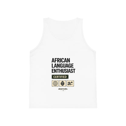 African Language Enthusiast certified Kid Tank Top