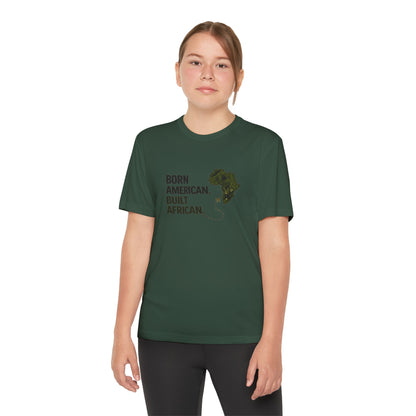 Born American Built African T-Shirt | Kids Tee