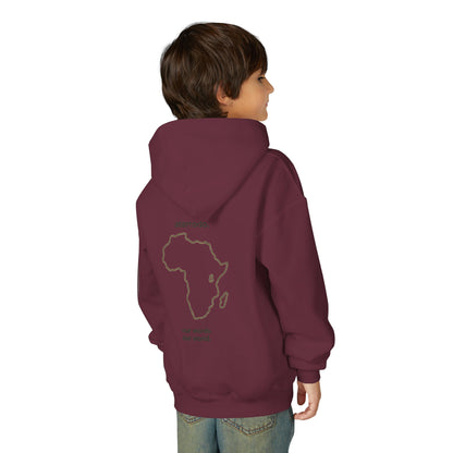 átarrodo Africa outline kids hoodie