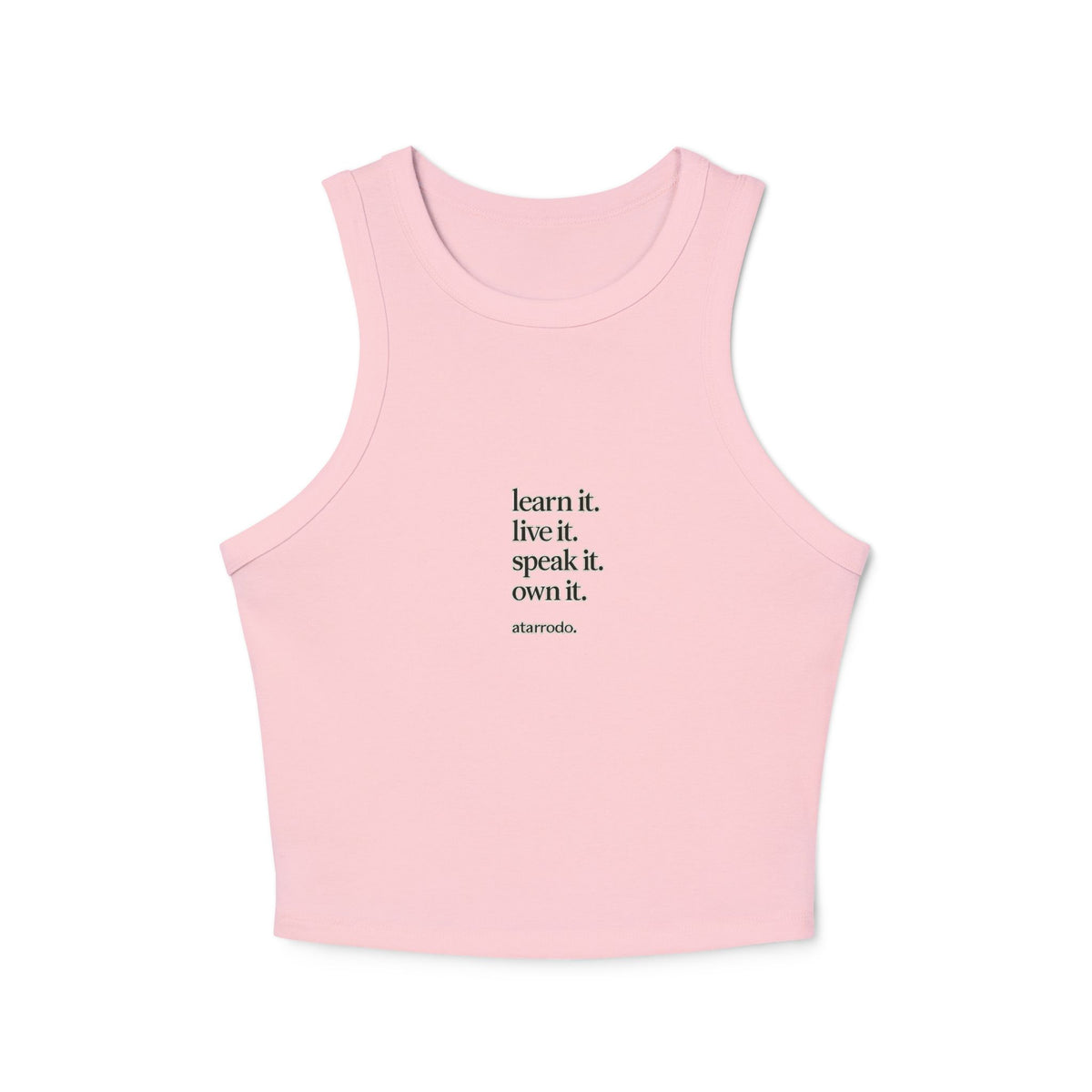 Learn it, Live it | Women's Micro Rib Racer Tank Top
