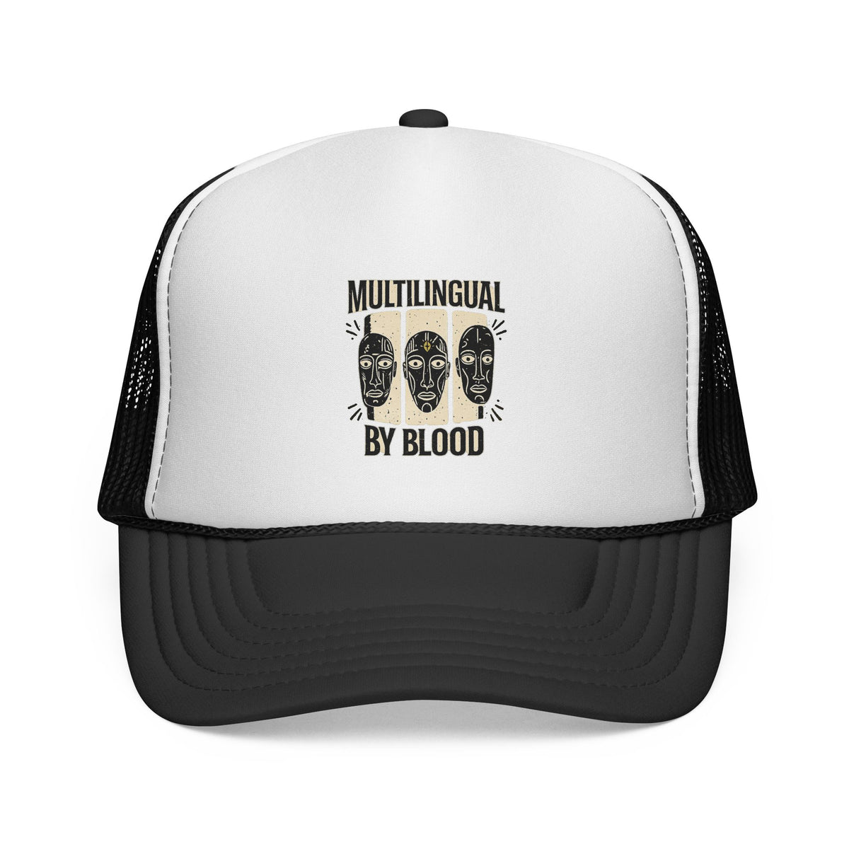 Multilingual by Blood Trucker Caps
