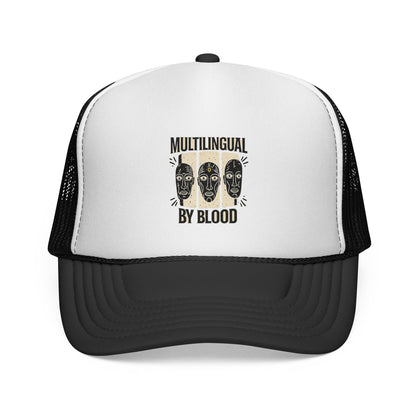 Multilingual by Blood Trucker Caps