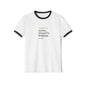 Made of Stories, Shaped by language | Unisex Cotton Ringer T-Shirt