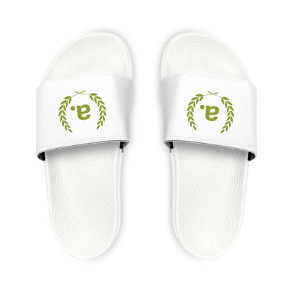Laurel Wreath Initial Slide Sandals Youth Slides