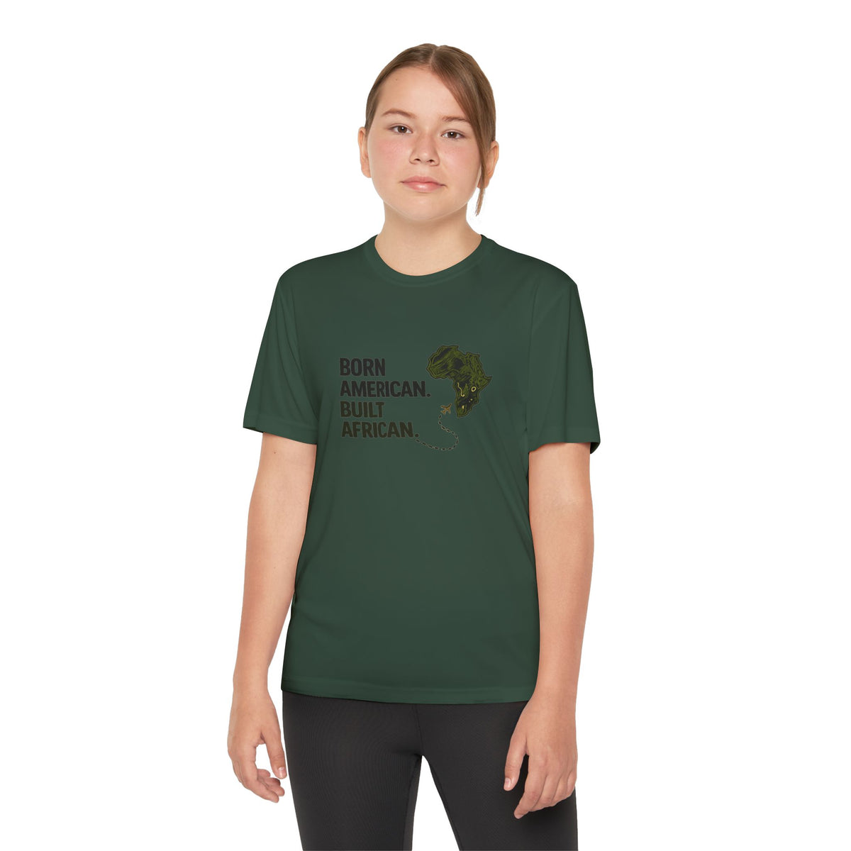 Born American Built African T-Shirt | Kids Tee