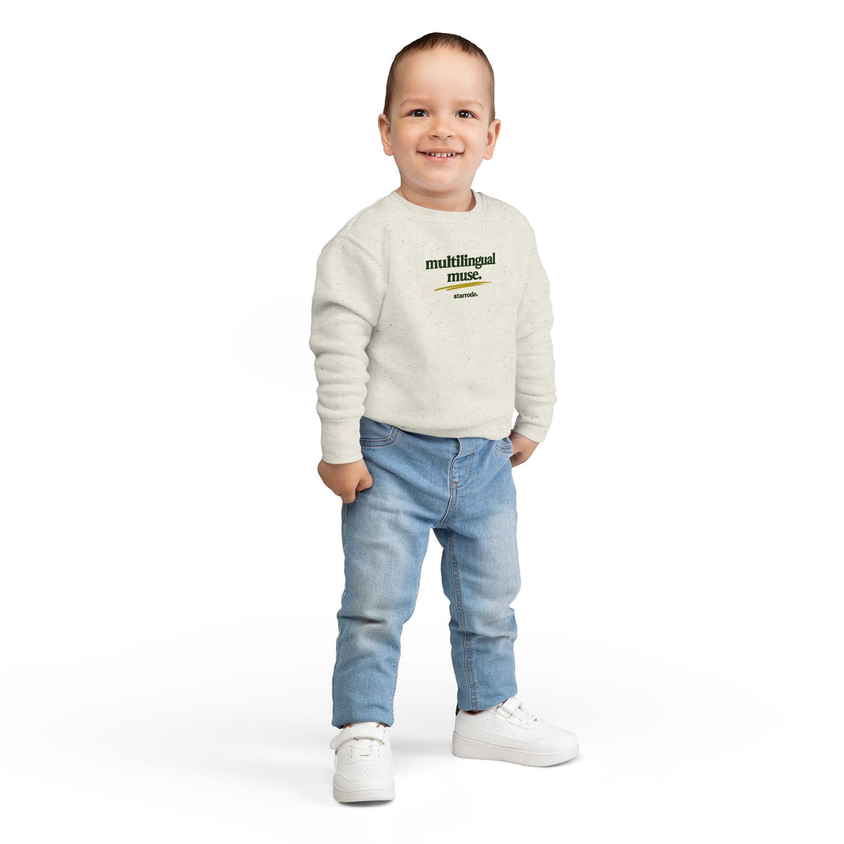Multilingual Muse toddler sweatshirt