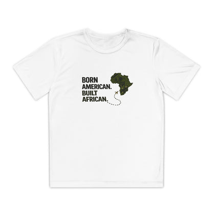 Born American Built African T-Shirt | Kids Tee