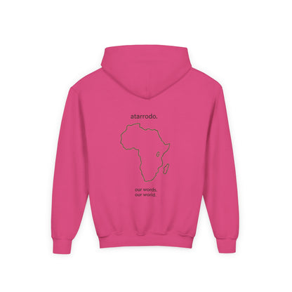 átarrodo Africa outline kids hoodie