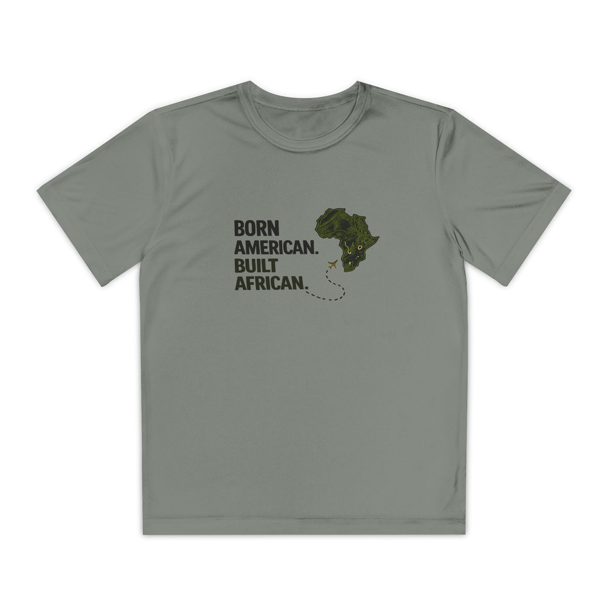Born American Built African T-Shirt | Kids Tee