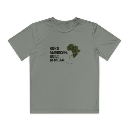 Born American Built African T-Shirt | Kids Tee