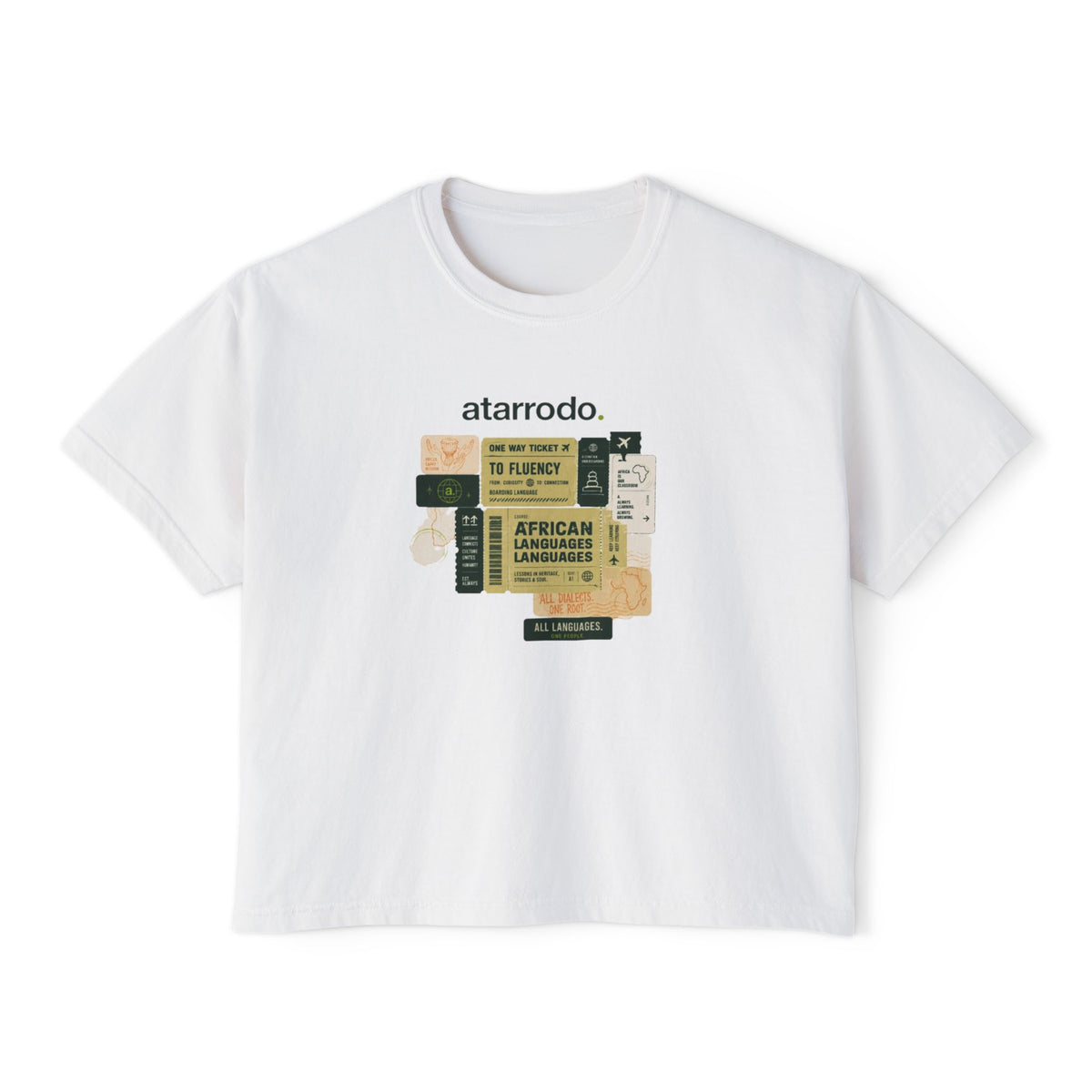Fluency in African Languages | Women's Boxy Tee