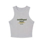 Multilingual Muse | Women's Micro Rib Racer Tank Top