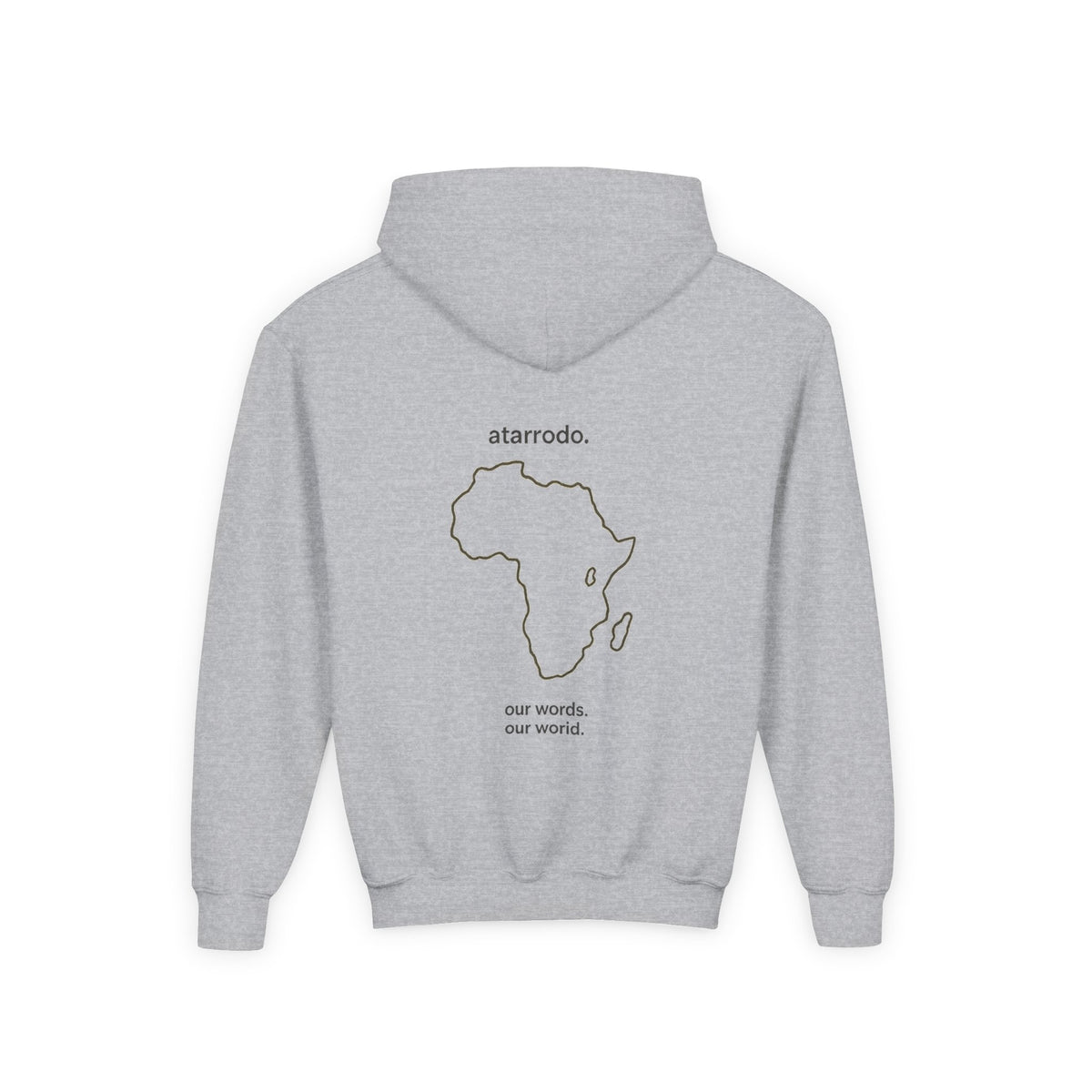 átarrodo Africa outline kids hoodie