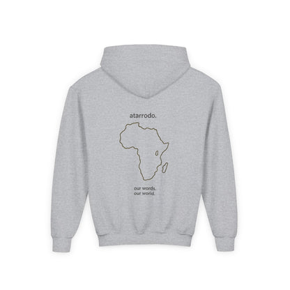 átarrodo Africa outline kids hoodie