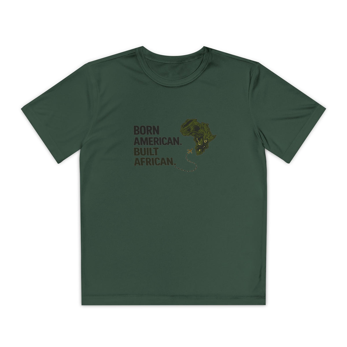 Born American Built African T-Shirt | Kids Tee
