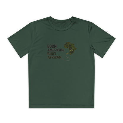 Born American Built African T-Shirt | Kids Tee