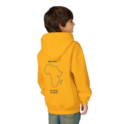 átarrodo Africa outline kids hoodie