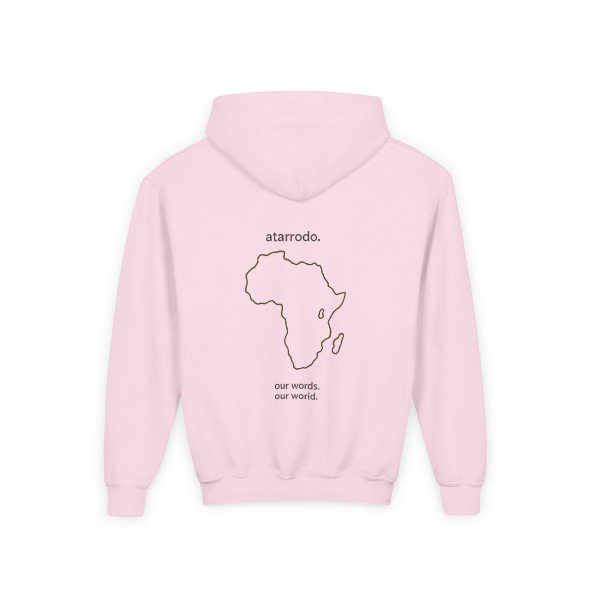 átarrodo Africa outline kids hoodie