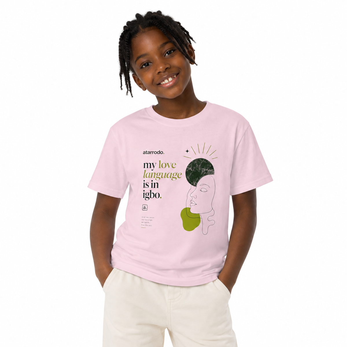 My love language is in Igbo kids T-shirts