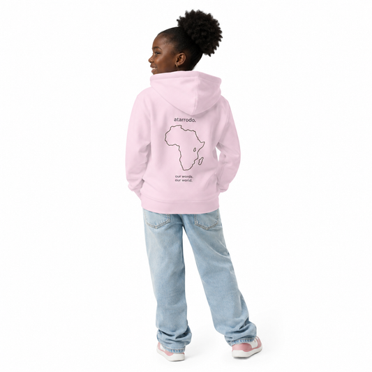 átarrodo Africa outline kids hoodie