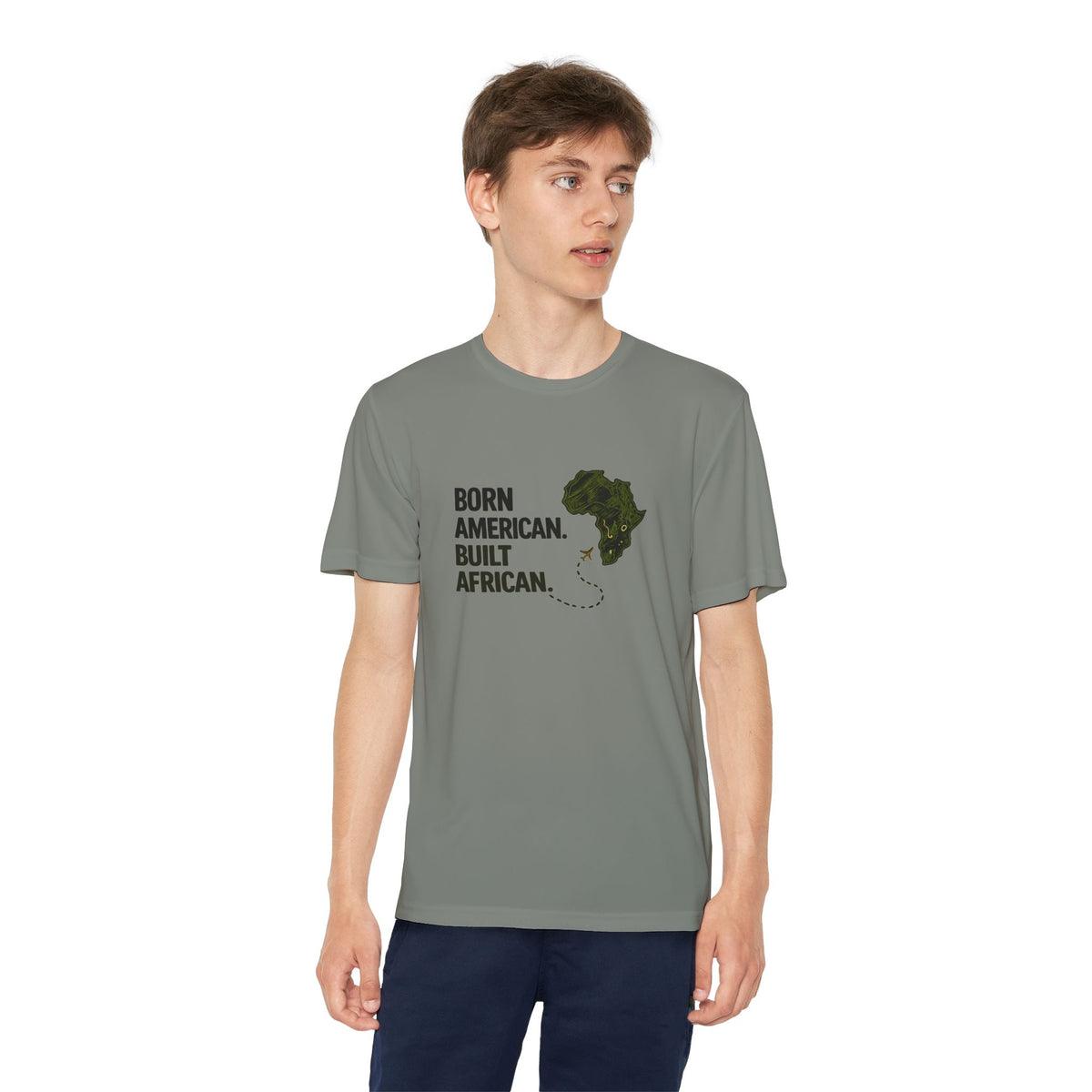Born American Built African T-Shirt | Kids Tee