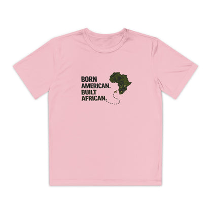 Born American Built African T-Shirt | Kids Tee