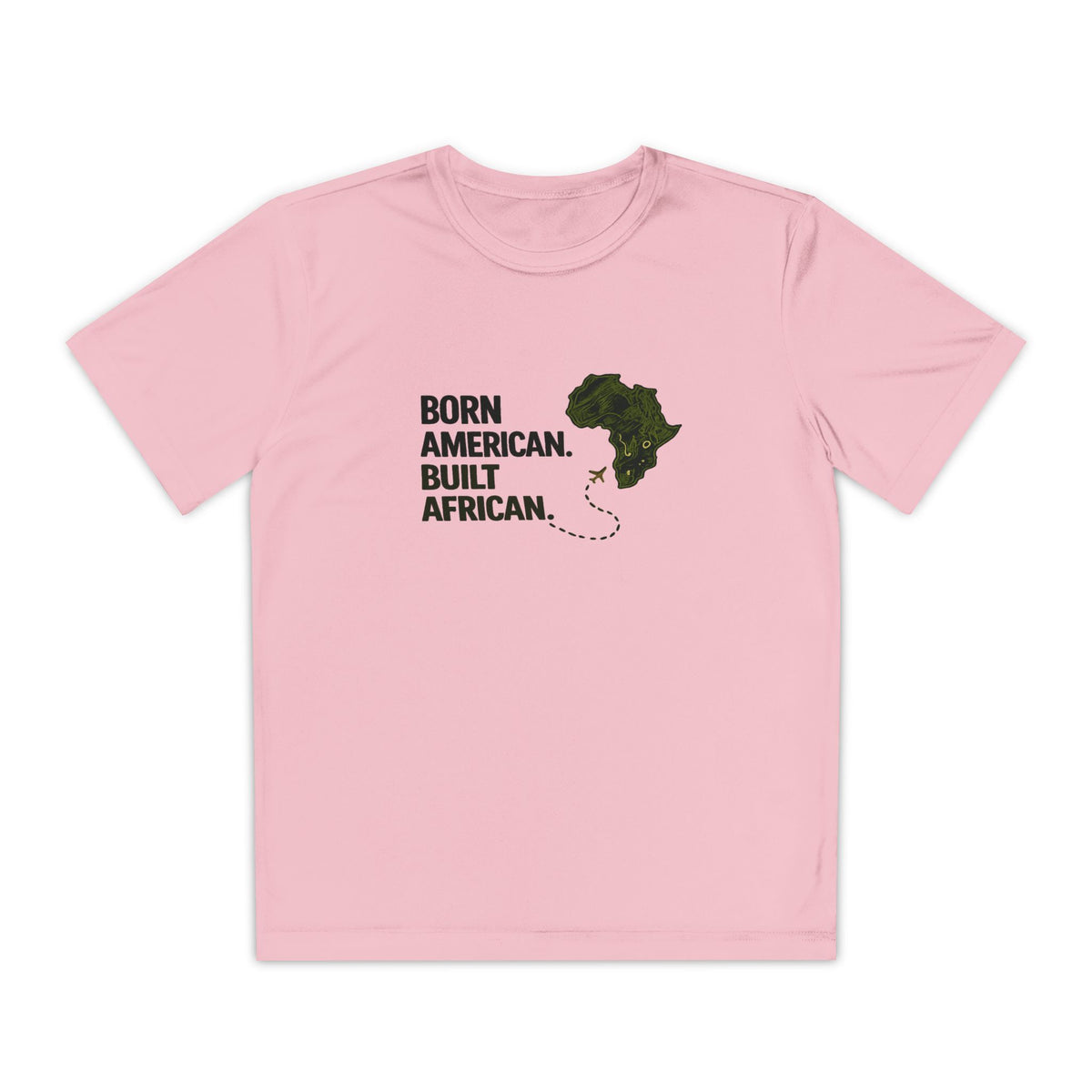 Born American Built African T-Shirt | Kids Tee