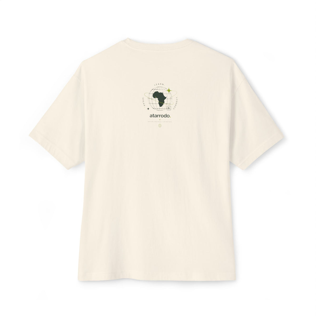 My love language is in Fula Tee | Abstract face art, green moon accents