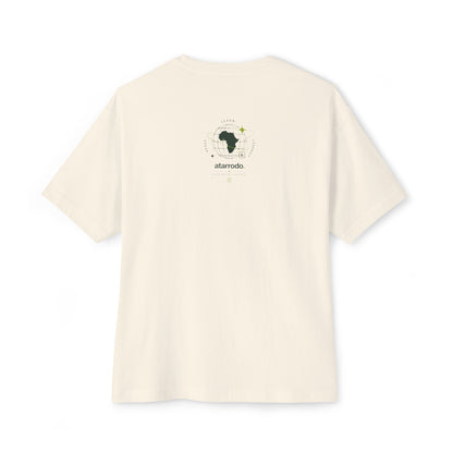 My love language is in Fula Tee | Abstract face art, green moon accents