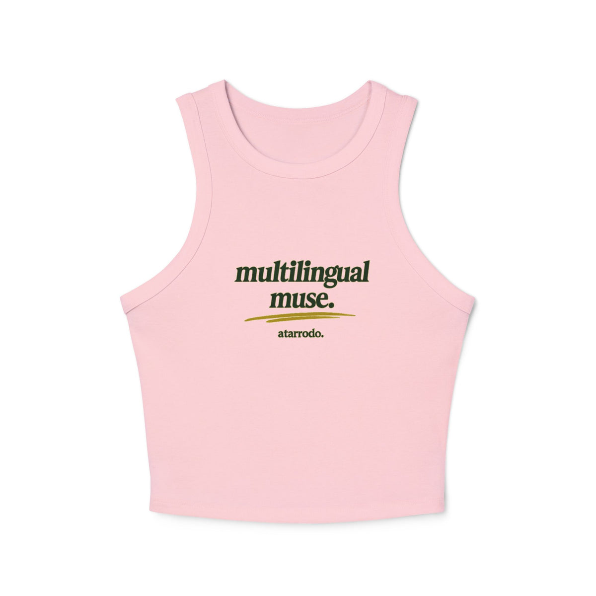 Multilingual Muse | Women's Micro Rib Racer Tank Top