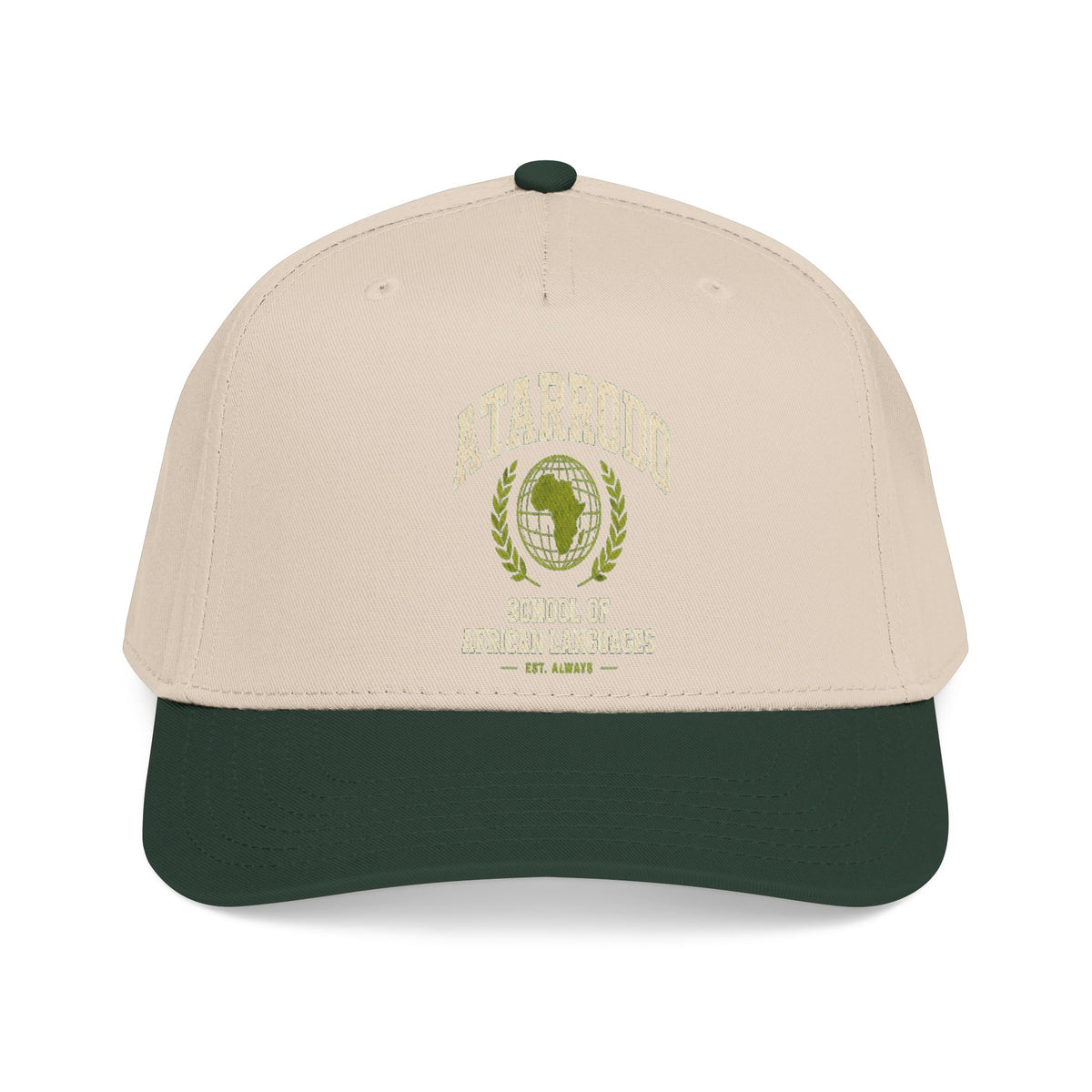 Atarrodo Mid Profile Baseball Cap | Two-Tone khaki green