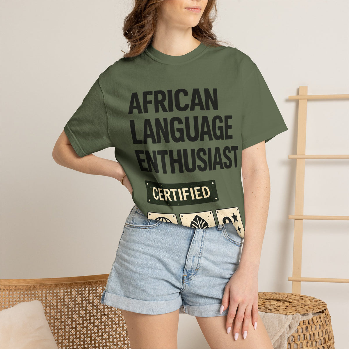 African Language Enthusiast | Unisex Garment-Dyed T-shirt