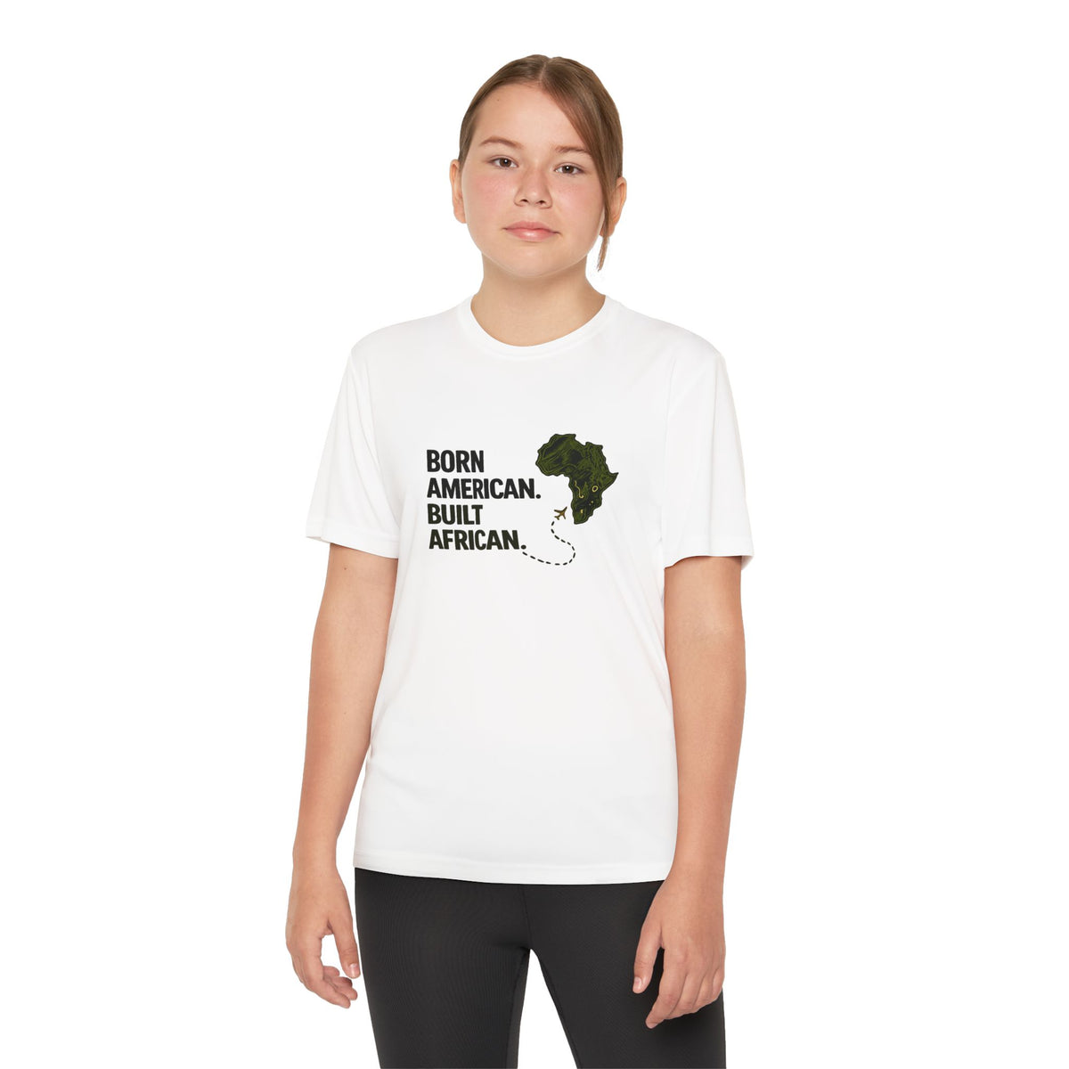 Born American Built African T-Shirt | Kids Tee