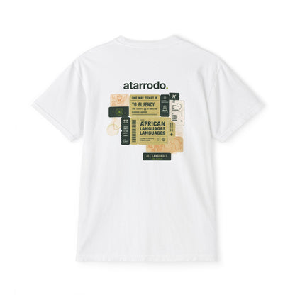 Ticket to Fluency | Unisex Garment-Dyed Pocket T-Shirt