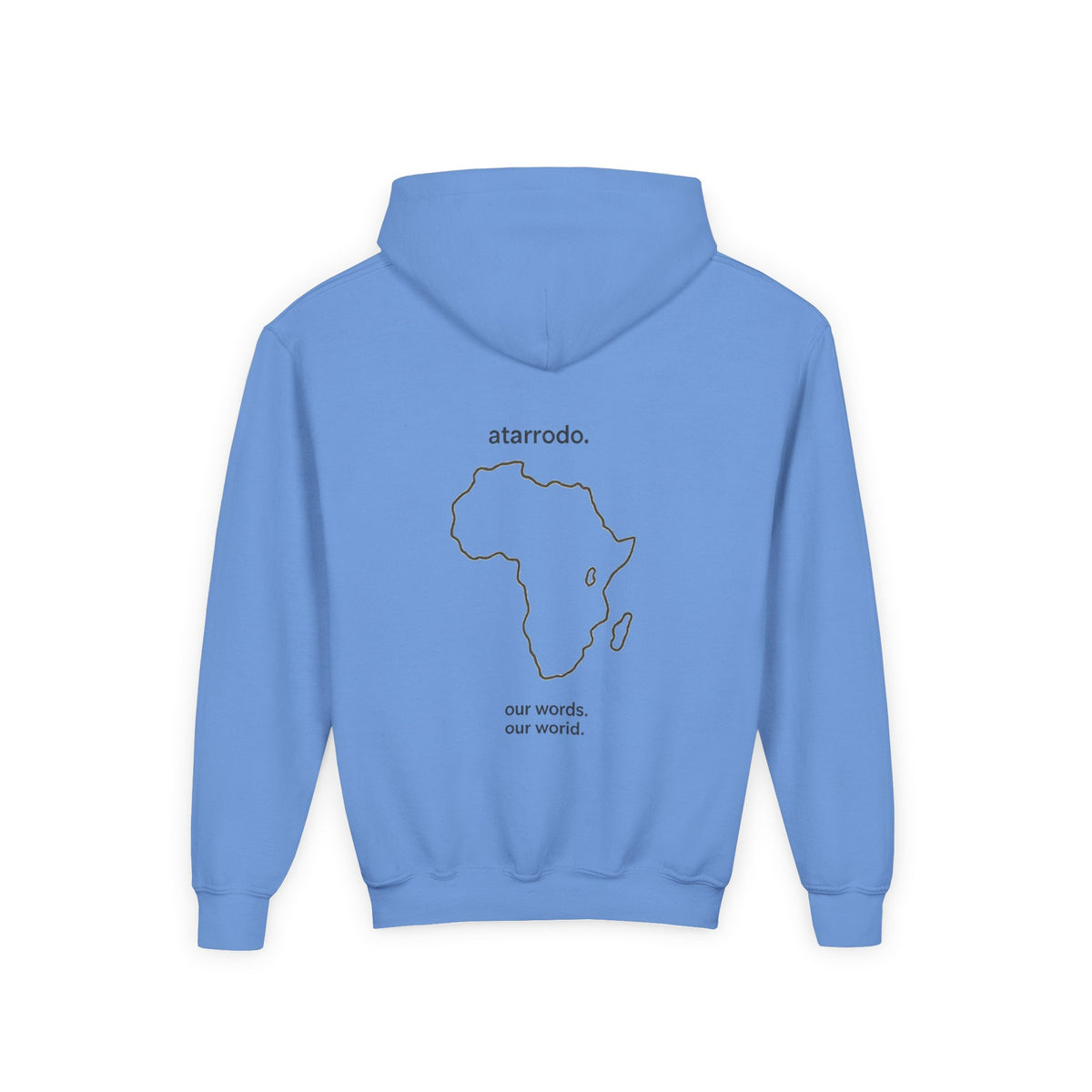 átarrodo Africa outline kids hoodie