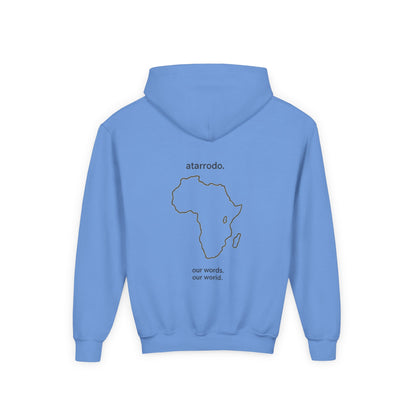 átarrodo Africa outline kids hoodie