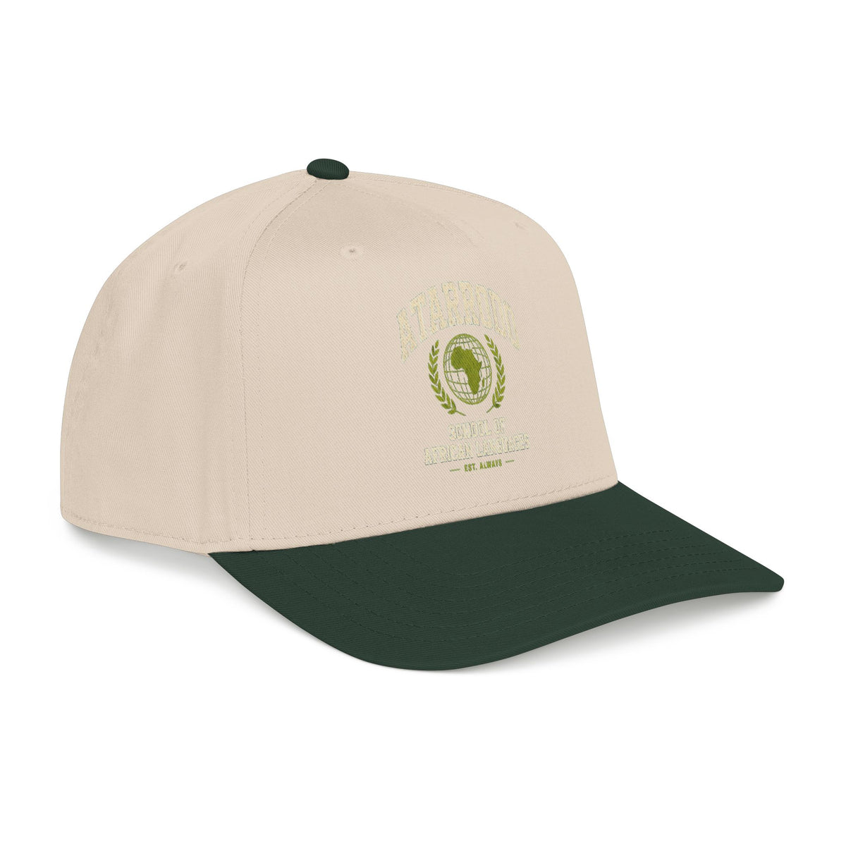 Atarrodo Mid Profile Baseball Cap | Two-Tone khaki green