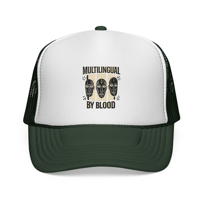 Multilingual by Blood Trucker Caps