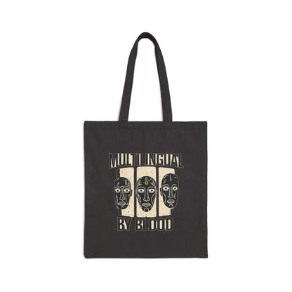 Multilingual by Blood | Cotton Canvas Tote Bag