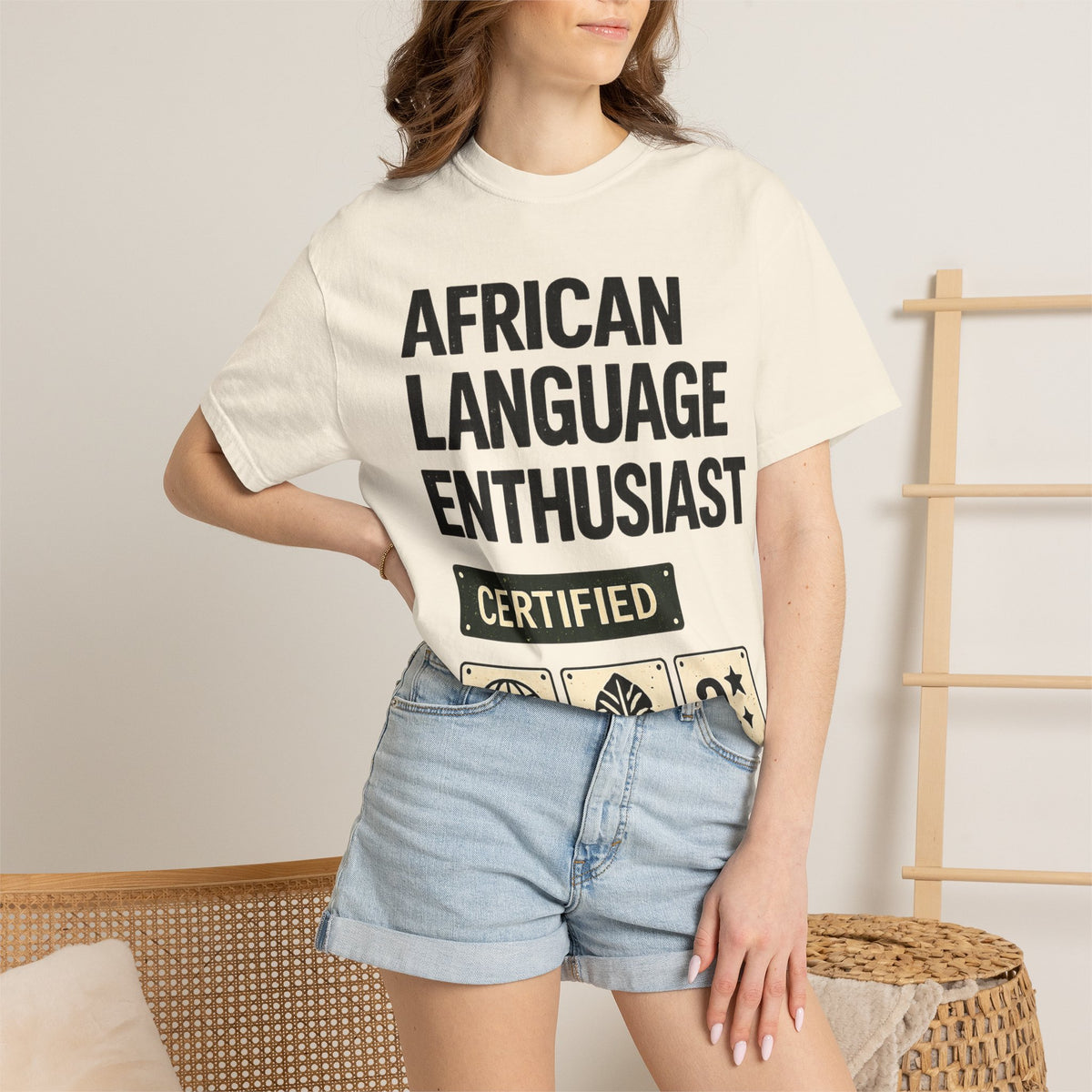 African Language Enthusiast | Unisex Garment-Dyed T-shirt