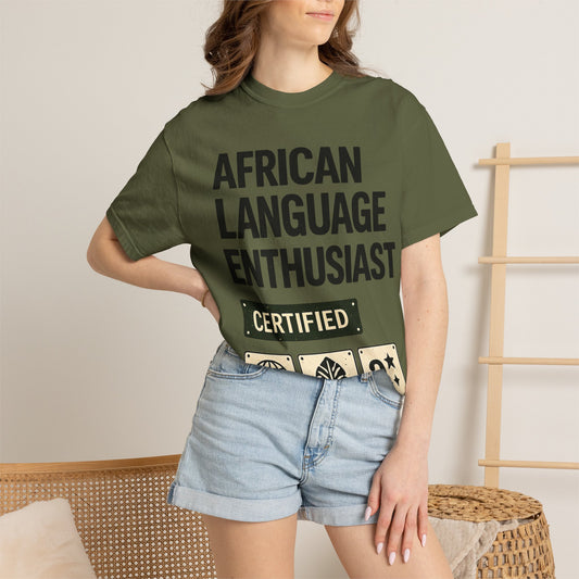 African Language Enthusiast | Unisex Garment-Dyed T-shirt
