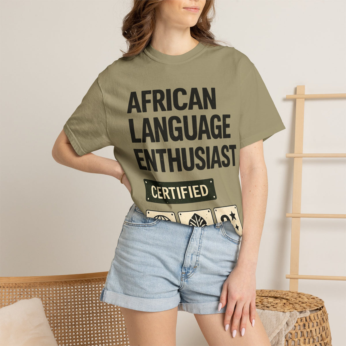 African Language Enthusiast | Unisex Garment-Dyed T-shirt
